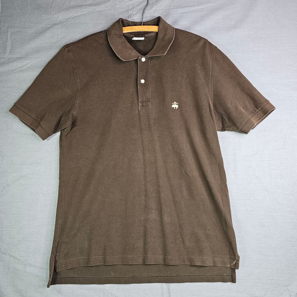 Brooks Brothers Performance Polo Brown Men's Medium